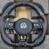 Sport perforated leather steering wheel for Volkswagen, aftermarket auto modification interior accessory