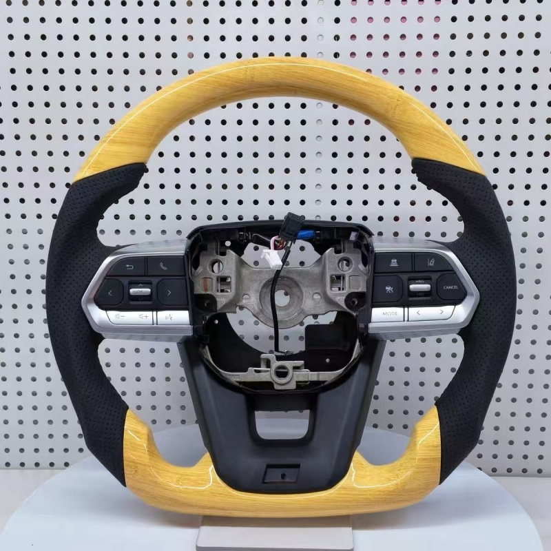 Replacement leather steering wheel for Toyota models, upgraded accessories for comfortable grip of car steering wheel