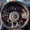 Custom Steering Wheel Cover Carbon Fiber Genuine Leather For Volkswagen VW Golf R MK7 Golf 7 GTI VW Polo GTI Scirocco 2015