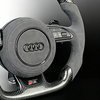 Gloss Carbon Audi RS Style Racing Steering Wheel Perforated Nappa Leather Audi A7 A8 Model Steering Wheel