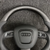  Audi Matte Carbon Fiber Steering Wheel with Nappa Leather for A3/Q3/S3/A4/A4L/A5/QA6/A6L/A7/RS, Dedicated Fit for Audi
