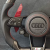 Bright Carbon Fiber Spliced Alcantara Steering Wheel Suitable for Audi Models A5 A6L A7 TT Q5 S4 S RS5 RS6 RS7 12 O'Clock Ring