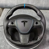 Customized Tesla Bright Carbon Fiber Steering Wheel for Model Y Model 3 Model X Model S