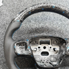 D-type Forged Carbon Fiber Leather Steering Wheel Ford Focus with Button Frame