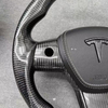 Customized All Carbon Fiber Steering Wheel for Tesla Model 3 Model Y with Airbag Cover