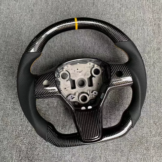Tesla Aftermarket Forged Carbon Model Y Steering Wheel 12 O'Clock Ring Tesla Steering Wheel Wholesale