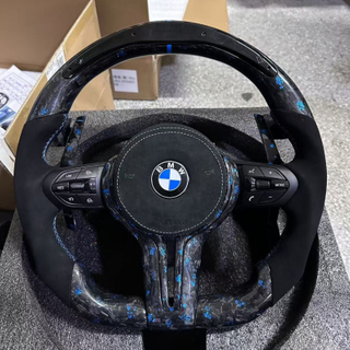 Forged Carbon Fiber BMW M5 M6 M8 5 6 7 Series F10 F11 F18 F90 F06 Steering Wheel