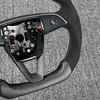 Tesla Custom Matte Carbon Fiber Model 3 Y Steering Wheel Ergonomic Custom 12 O'clock Ring Tesla Steering Wheel