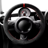 Custom Soft Suede Car Steering Wheel Braid Cover 100% Fit For Mini Cooper/Cooper S One Auto Interior Accessories