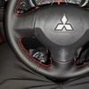 Custom Car Steering Wheel Braid Cover Soft 100% Fit For Mitsubishi Lancer EX 10 Lancer X Outlander Car Products Steering Wrap
