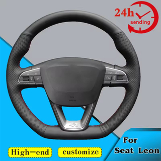 Custom Car Steering Wheel Braid Cover Non-slip 100% Fit For Seat Leon Cupra Leon ST Cupra Leon ST Cupra Ateca Cupra Ateca FR