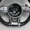 Gloss Carbon Mercedes E63 AMG Racing Steering Wheel Perforated Nappa Leather Mercedes W220 W221 W222 Model Steering Wheel