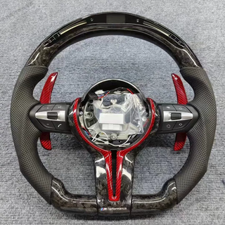 BMW M3 M5 E90 Custom Carbon Fiber Steering Wheel with LED Shift Lights