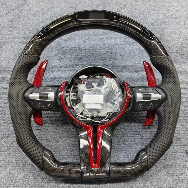 BMW M3 M5 E90 Custom Carbon Fiber Steering Wheel with LED Shift Lights