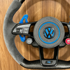 VW steering wheel matte carbon fiber spliced Alcantara steering wheel color customization suitable for VW Golf 8pro GTI MK7 MK8