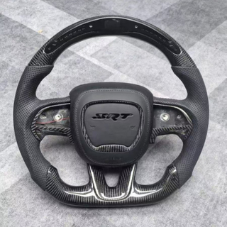 LED True Carbon Fiber Steering Wheel for Dodge Performance Durango Charger