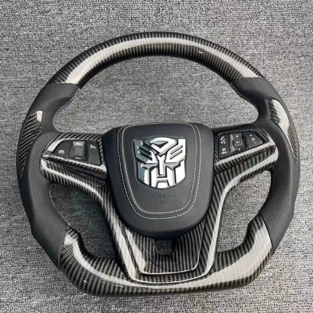 Custom real carbon fiber steering wheel for Chevrolet Camaro and Corvette carbon fiber vehicle-specific
