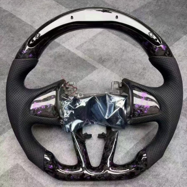 True Carbon Fiber Steering Wheel with LED for Honda CR-V Fit Fengfan GK5