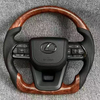 Wood Grain D-shaped Steering Wheel for Lexus LX500 LX500H RFC