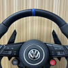 Contrast Stitching Genuine Leather Volkswagen VW Tiguan Steering Wheel For Golf 6 Golf5 MK7 MK6 MK5 MK4