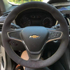 Custom Car Steering Wheel Cover Suede 100% Fit For Chevrolet Malibu XL 2016 2017 Equinox 2017 2018 Buick Velite 5 Car Interior