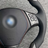 BMW Custom Real Carbon Fiber Steering Wheel For E90 E91 E92 Flat Bottom BMW Steering Wheel