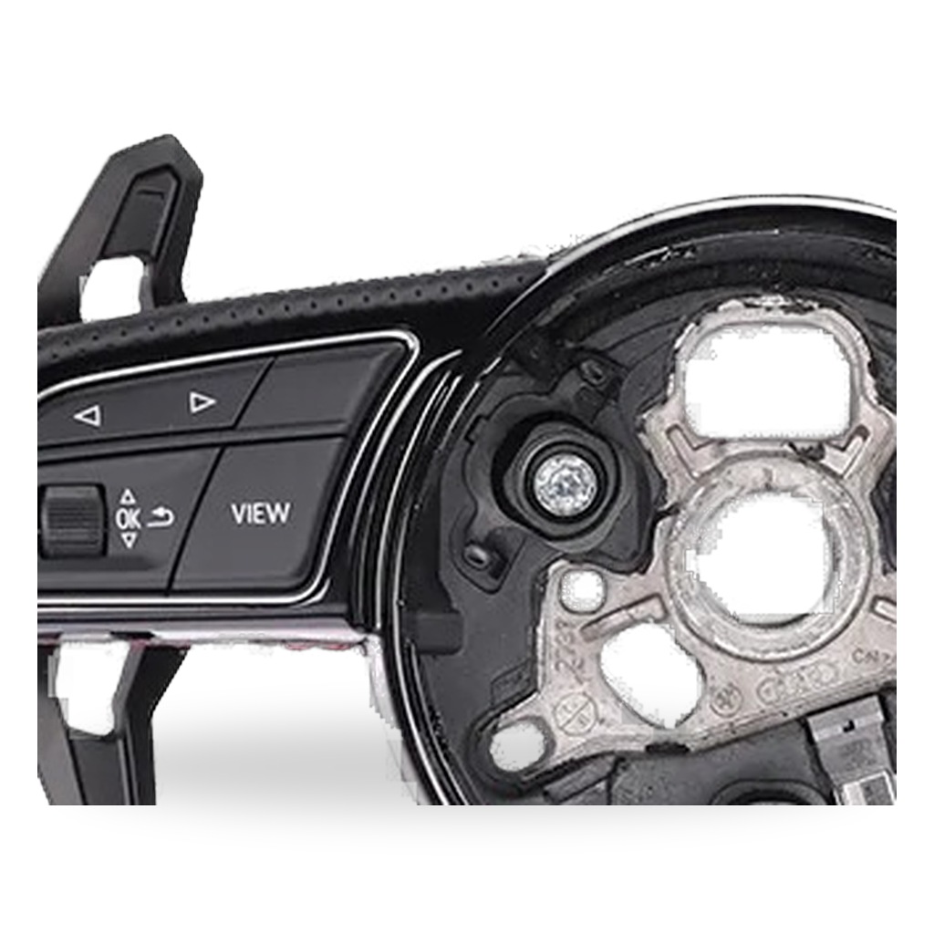 Rs Style Sport Car Steering Wheel Perforated Leather For Audi A3 A4 A5 A6 A7 A8 Q3 Q5 Q7 Q8 S Rs Series Cus
