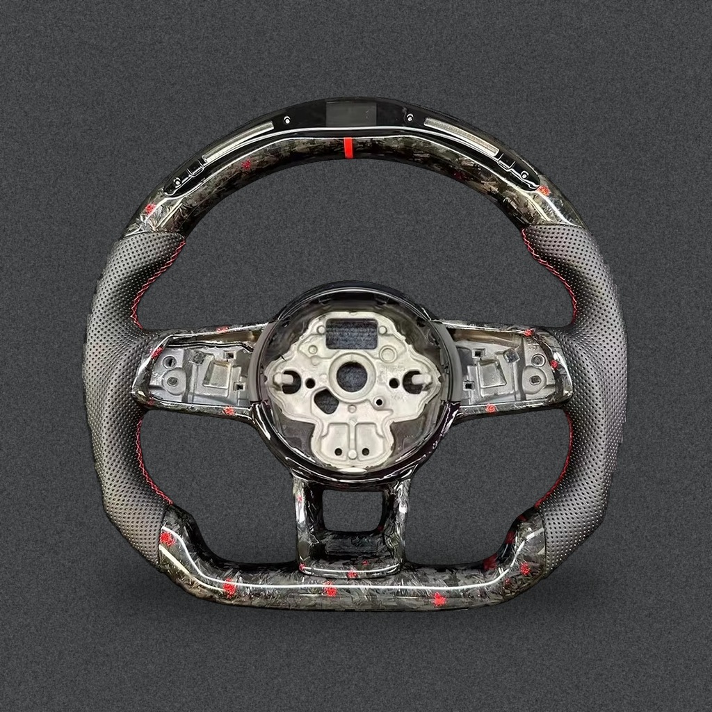 Carbon Fiber Steering Wheel,R8 Style,For Vw Golf 7,7.5,Mk7,Mk7.5,Gti,R,Gtd,Gte,Polo Gti,Tiguan,Passat